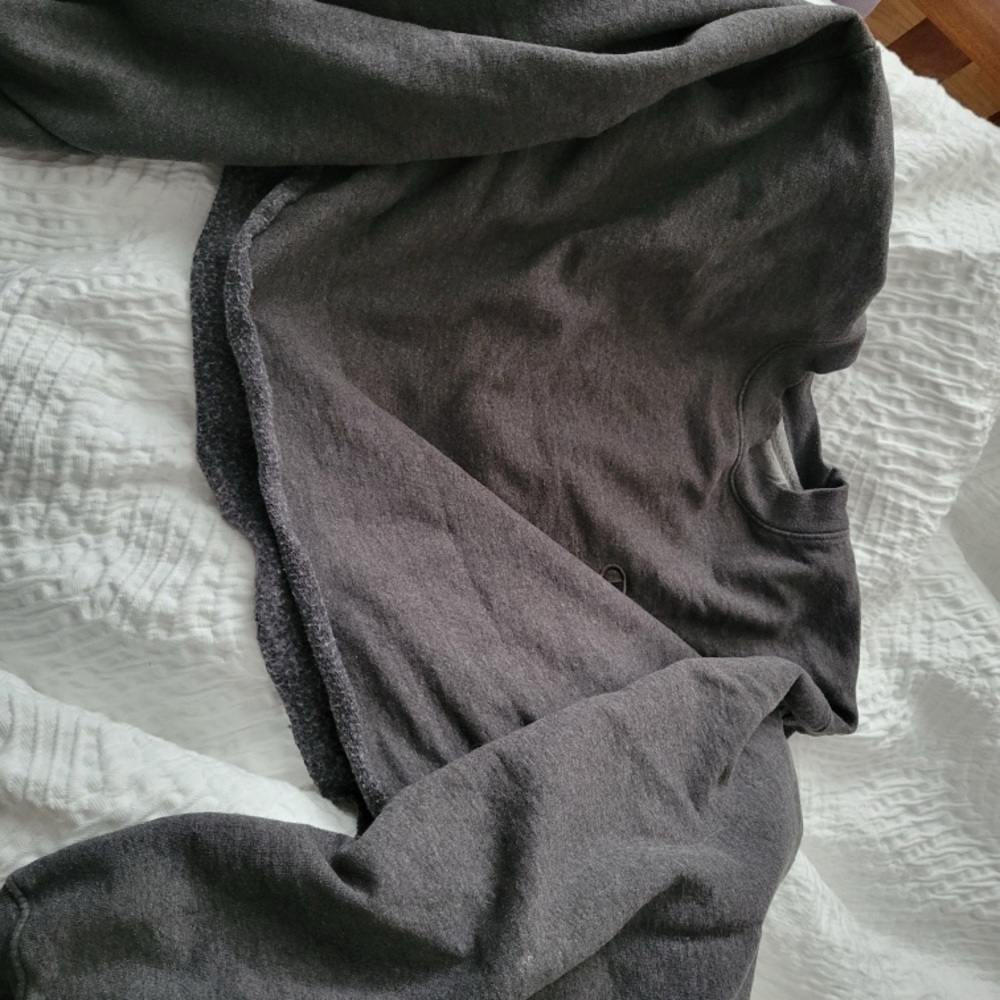 Cropped Champion Gray Crewneck Sweatshirt